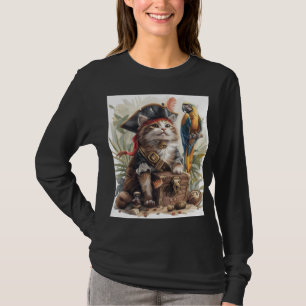 T-shirt Trésor de chat pirate