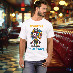 T-Shirt Trésor de Pirate Abstrait Vibrant