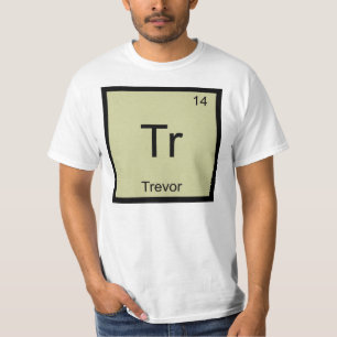 T-shirt Trevor Nom Chimie Élément Tableau Périodique