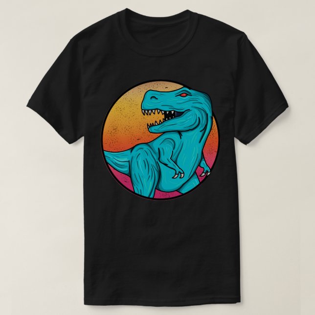 T-shirt TRex1 bleu (Design devant)