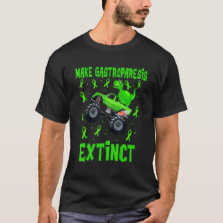 T-shirt Trex Dino Monster Truck Make Gastroparesis Extinct