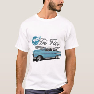 T-shirt Tri cinq bleus