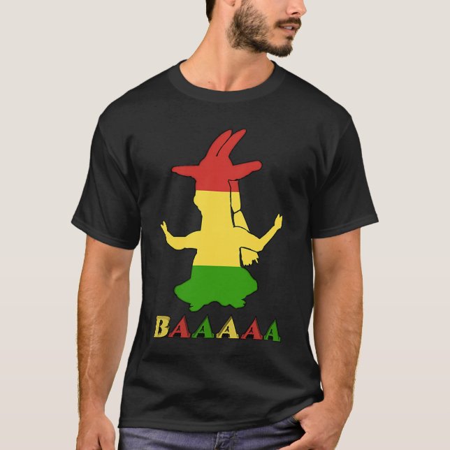 T-shirt Tri Color Rasta Goat (Devant)