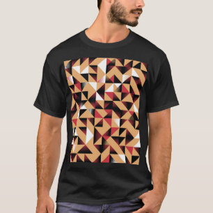 T-shirt Triangle Abstrait, Beauté Rétro Élégante.