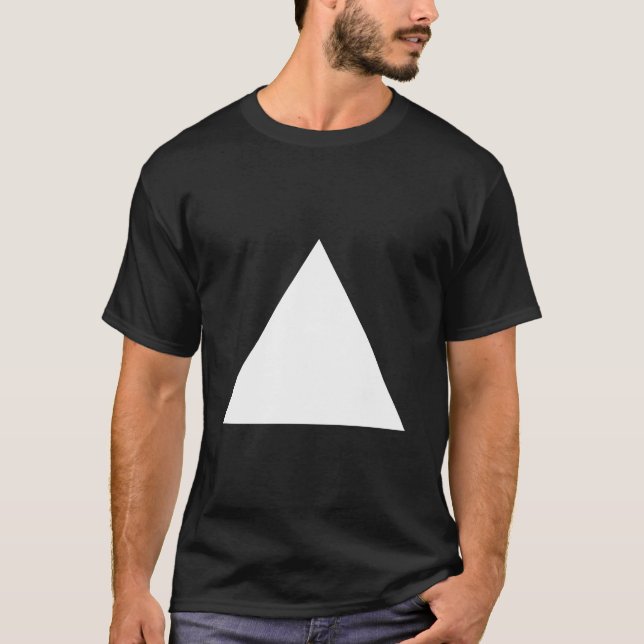 T-shirt triangle blanche (Devant)