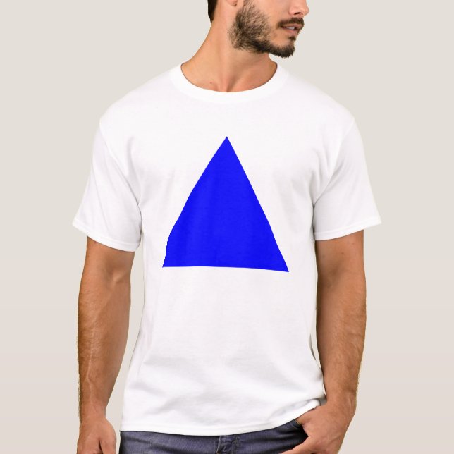 T-shirt Triangle bleu (Devant)
