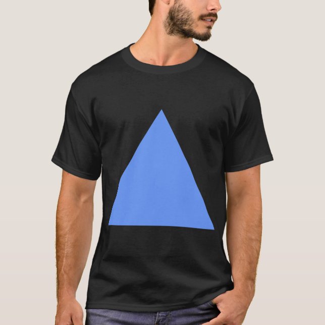 T-shirt Triangle - Bleu Bébé (Devant)