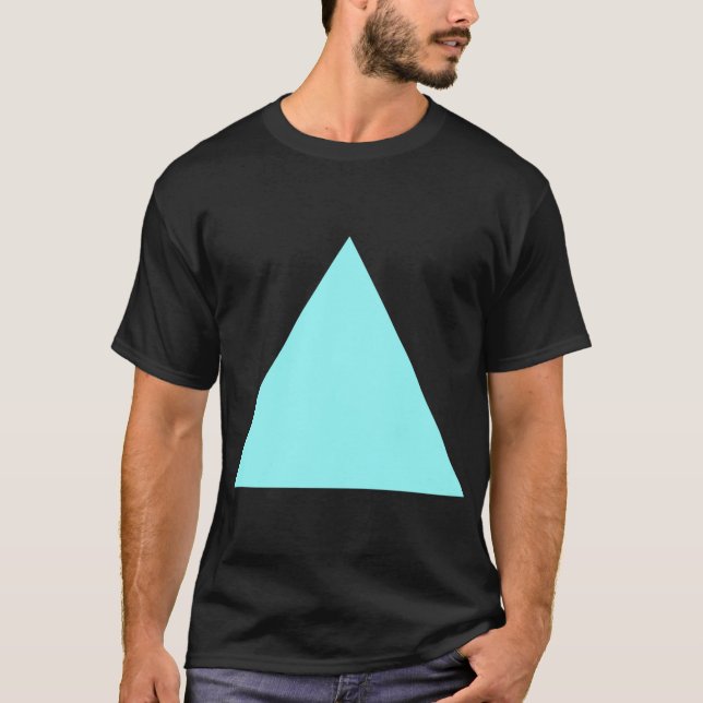 T-shirt Triangle - Bleu glace (Devant)