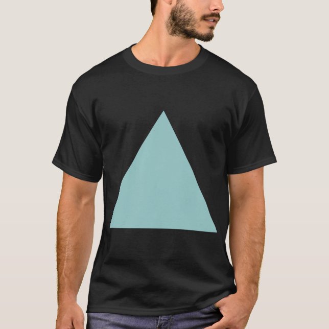 T-shirt Triangle - Bleu Vert (Devant)