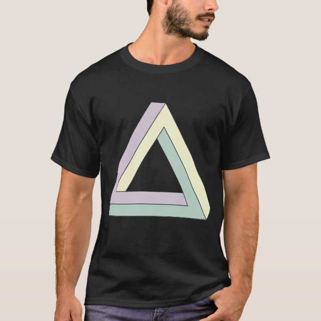 T-shirt Triangle de Penrose Impossible (Devant)