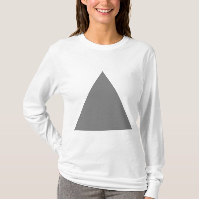 T-shirt Triangle - gris 50 pc (Devant)