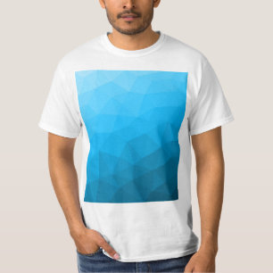 T-shirt Triangle motif de maillage géométrique dégradé cya