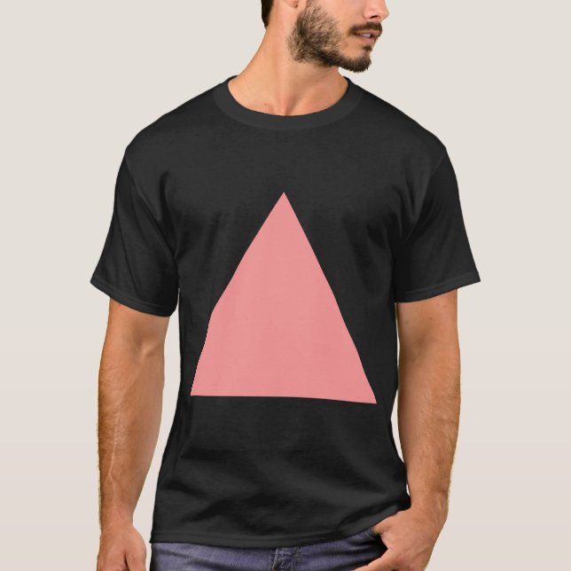 T-shirt Triangle - Rose doux (Devant)