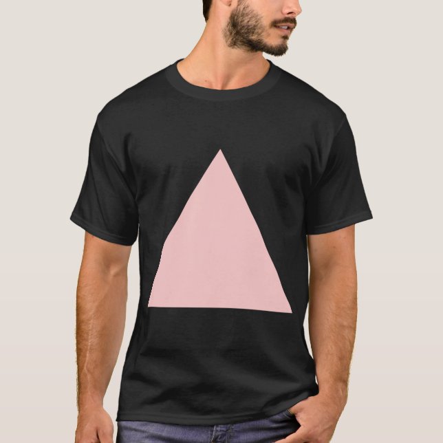 T-shirt Triangle - rose pâle (Devant)