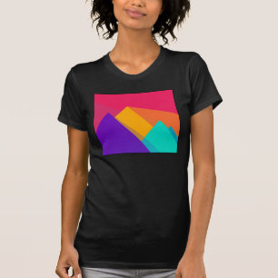 T-shirt Triangles et pyramides géométriques de couleurs vi