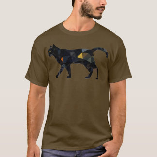 T-shirt Triangles Polygonaux Géométriques Cadeaux De Chat