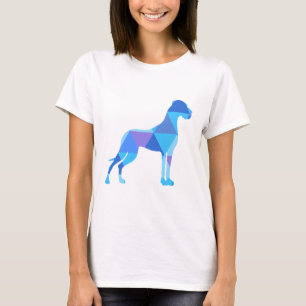T-shirt Triangulus à grande dane bleu