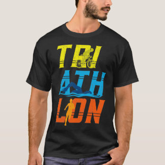 T-shirt Triathle Triathlon Triathlon Swim Run Vélo Ride