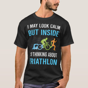 T-shirt Triathlète calme triathlon