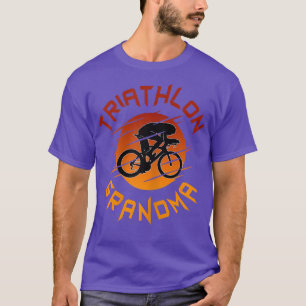 T-shirt Triathlète Femme Triathlète course à vélo Triathlo