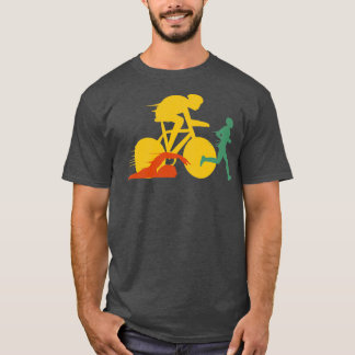 T-shirt Triathlon de course de triathlon Athlètes