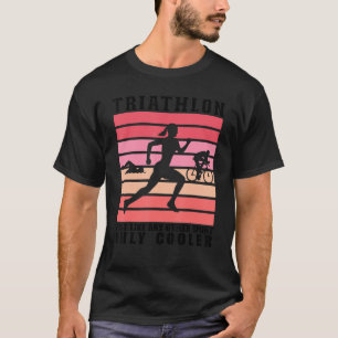 T-shirt Triathlon Femmes Triathlètes Course Vélo de natati
