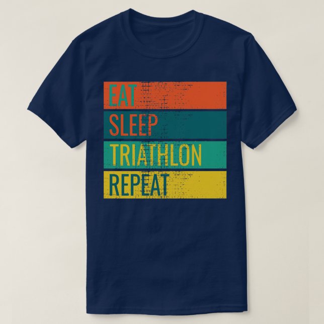 T-shirt Triathlon Funny (Design devant)