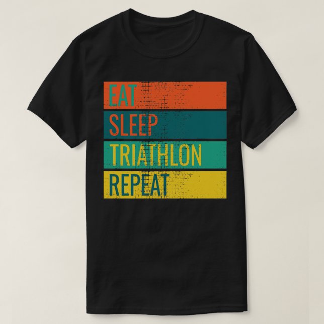 T-shirt Triathlon Funny (Design devant)