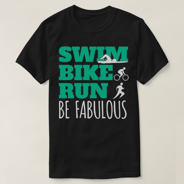 T-shirt Triathlon Motif pour Triathlètes 7 (Design devant)