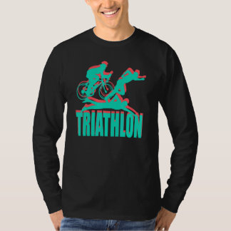 T-shirt Triathlon Natation Cyclisme Course à pied Triathlo