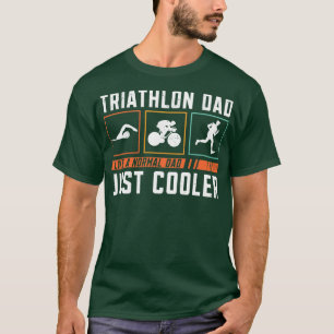 T-shirt Triathlon Papa Triathlon Athlète Swim Run Vélo