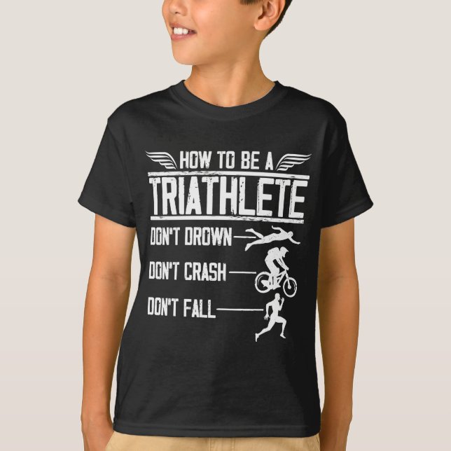 T-shirt Triathlon sportif de Triathlon Swim Bike Run (Devant)