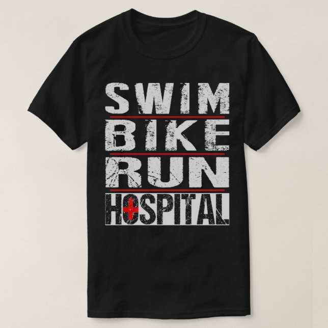 T-shirt Triathlon SwimBikeRunHospital (Design devant)