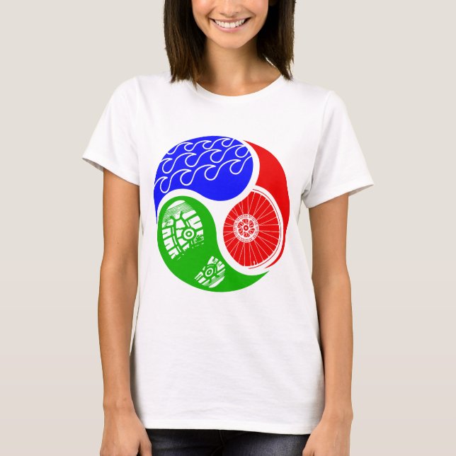 T-shirt Triathlon TRI Yin Yang (Devant)
