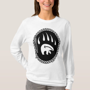 T-shirt Tribal Bear Art Shirt Bear Claw Ladies Shirt