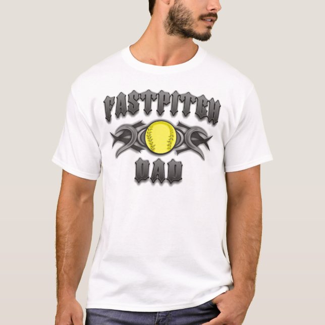 T-shirt Tribal de papa du base-ball de Fastpitch (Devant)