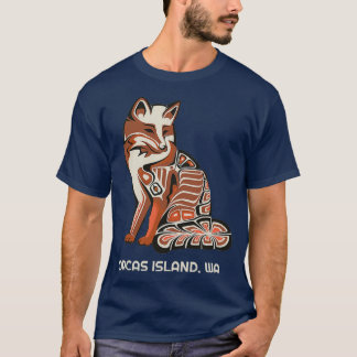 T-shirt Tribal Fox Orcas Island Washington Native American