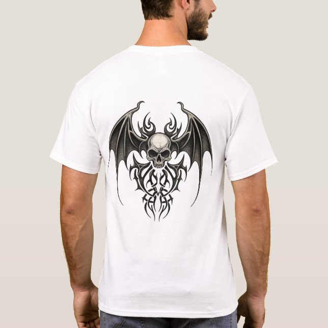 T-shirt Tribal Guardian Skull (Dos)