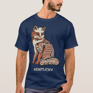 T-shirt Tribal Rouge Du Kentucky Native American Artwork S
