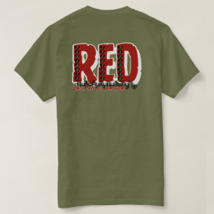 T-Shirt Tribal Rouge - Honorer Nos Déployés