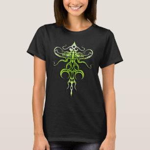 T-shirt Tribal Tattoo Espèces Aliens 217 vert