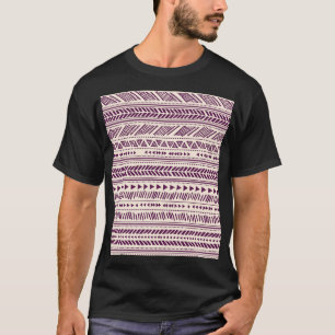 T-shirt Tribale ethnique : motif géométrique transparent.