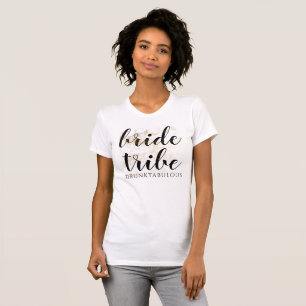 T-shirt Tribe de mariée Chic Gold Bridal Party