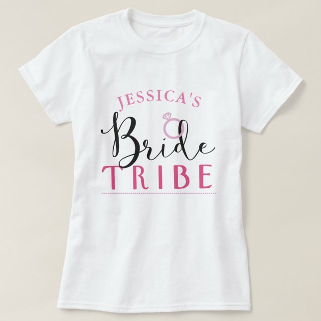 T-shirt Tribe de mariées Fête des mariées de cernes person (Design devant)
