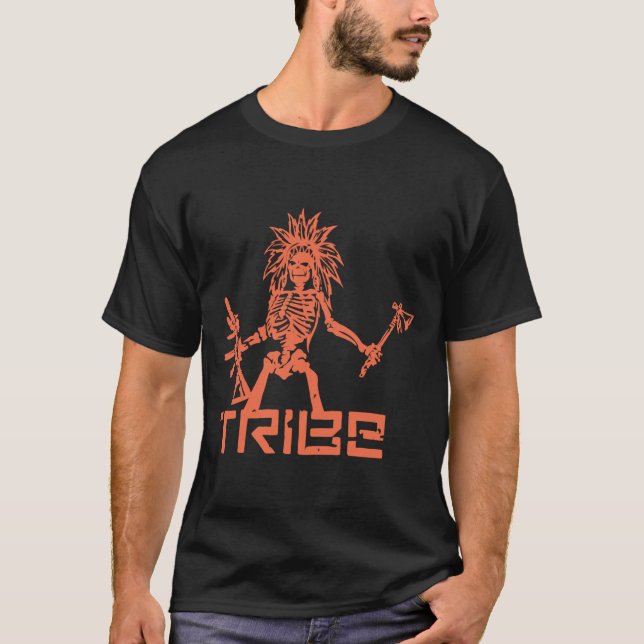 T-shirt Tribe Sk8z groupe d'observations avant du crâne FO (Devant)