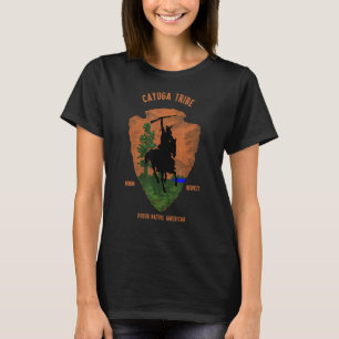 T-shirt tribu Cayuga Amérindiens Fier Retro Ar