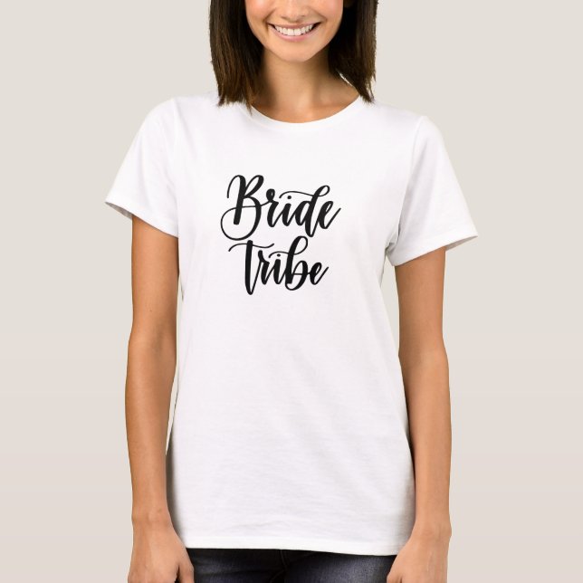 T-shirt Tribu de la Mariée Enterrement de Vie de Jeune Fil (Devant)