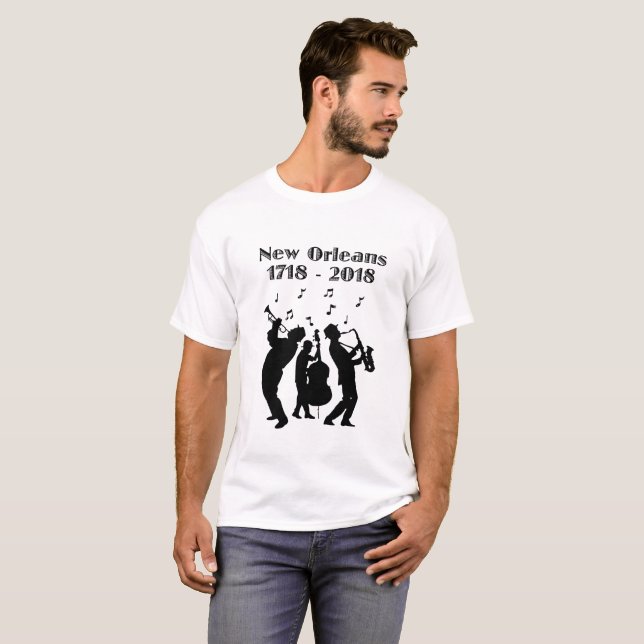 T-shirt Tricentenaire historique de la Nouvelle-Orléans (Devant entier)