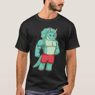 T-shirt Tricératops comme Bodybuilder à Bodybuilding