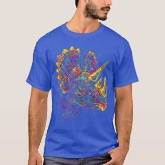 T-shirt Triceratops Dinosaur Motif Artworkriceratops girl